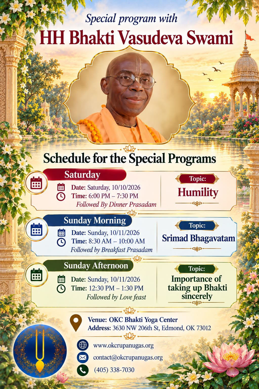 Special Program with HH Bhakti Vasudeva Swami